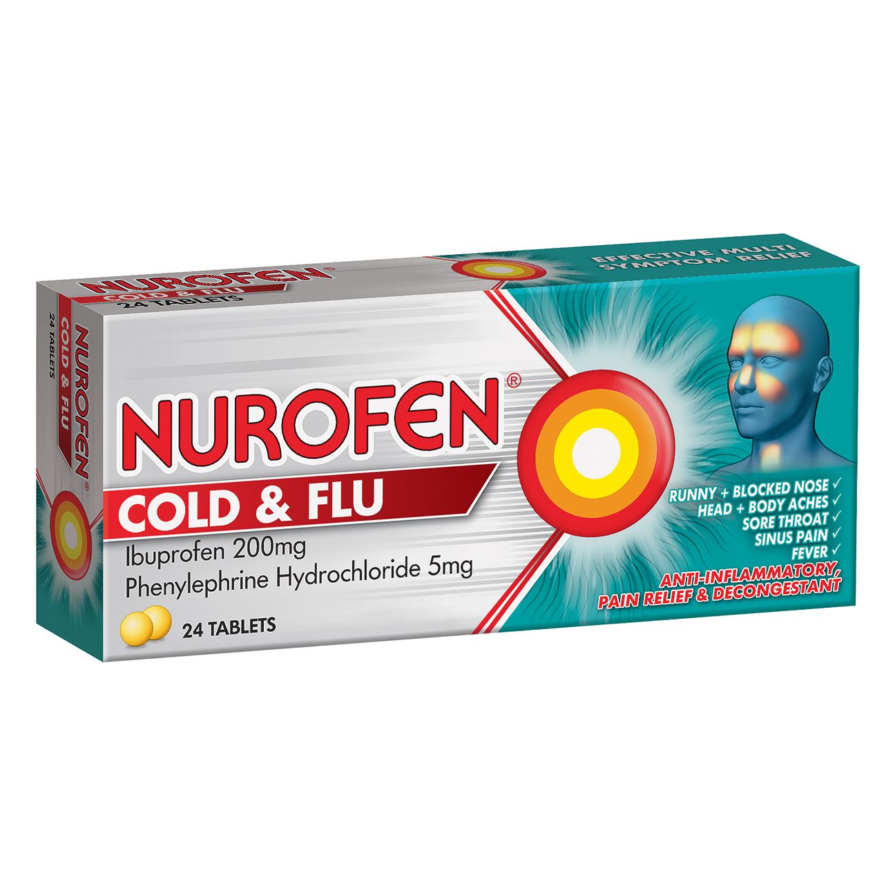 Nurofen Cold & Flu PE | Cold & Flu Tablets | Nurofen New Zealand